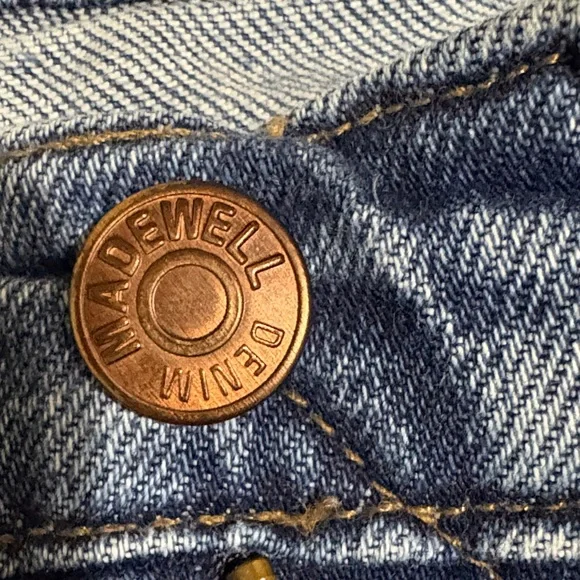 Madewell Women's Mid-Rise Classic straight Blue Jeans - Picture 4 of 11